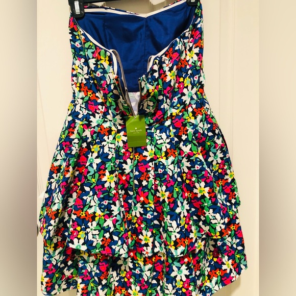 Kate Spade Dresses Kate Spade Karmen Floral Strapless Tiered Dress, NWT size 6 - Picture 4 of 5